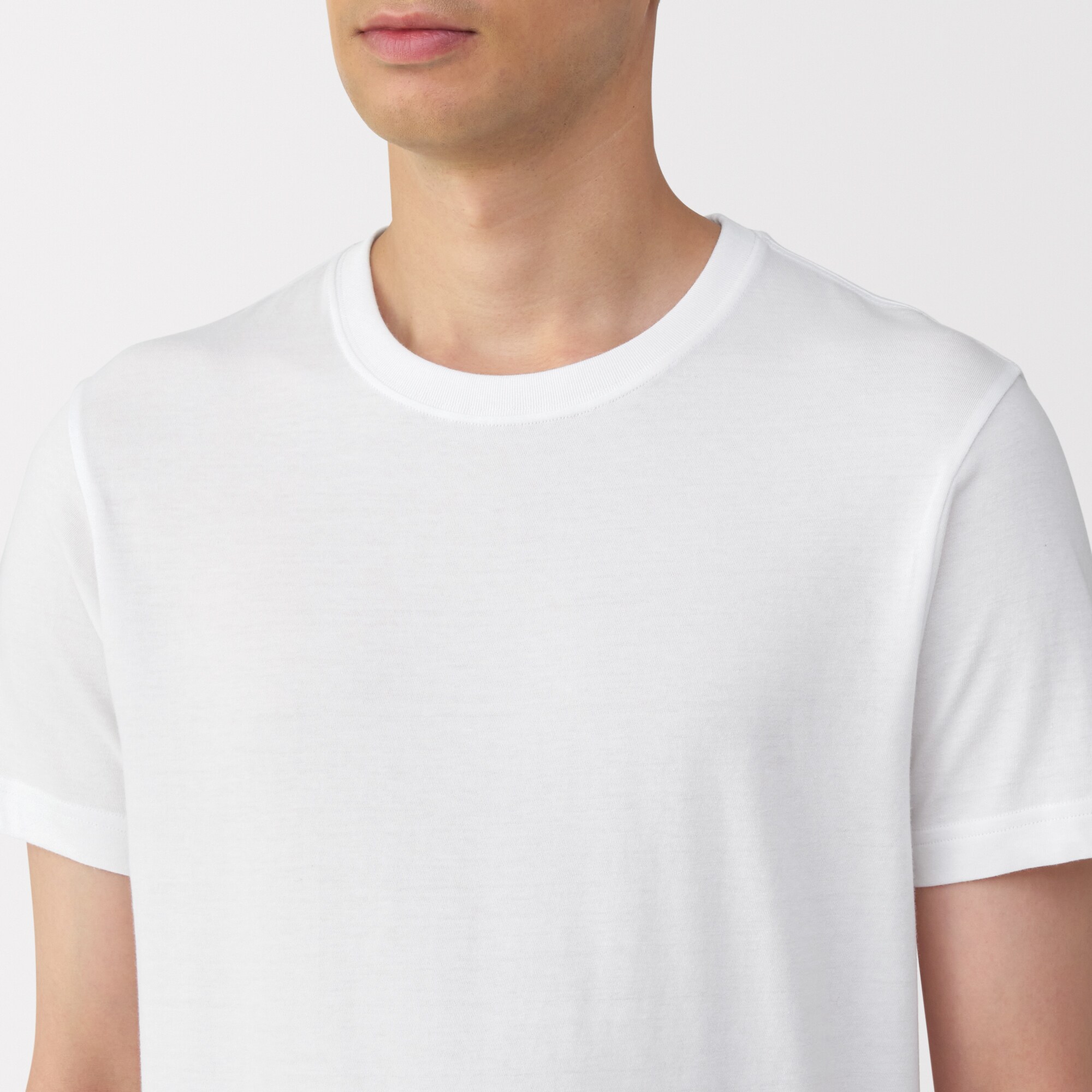 紳士 脇に縫い目のない 2枚組 クルーネック半袖Tシャツ | 無印良品