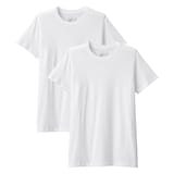 紳士　脇に縫い目のない　２枚組　クルーネック半袖Ｔシャツ