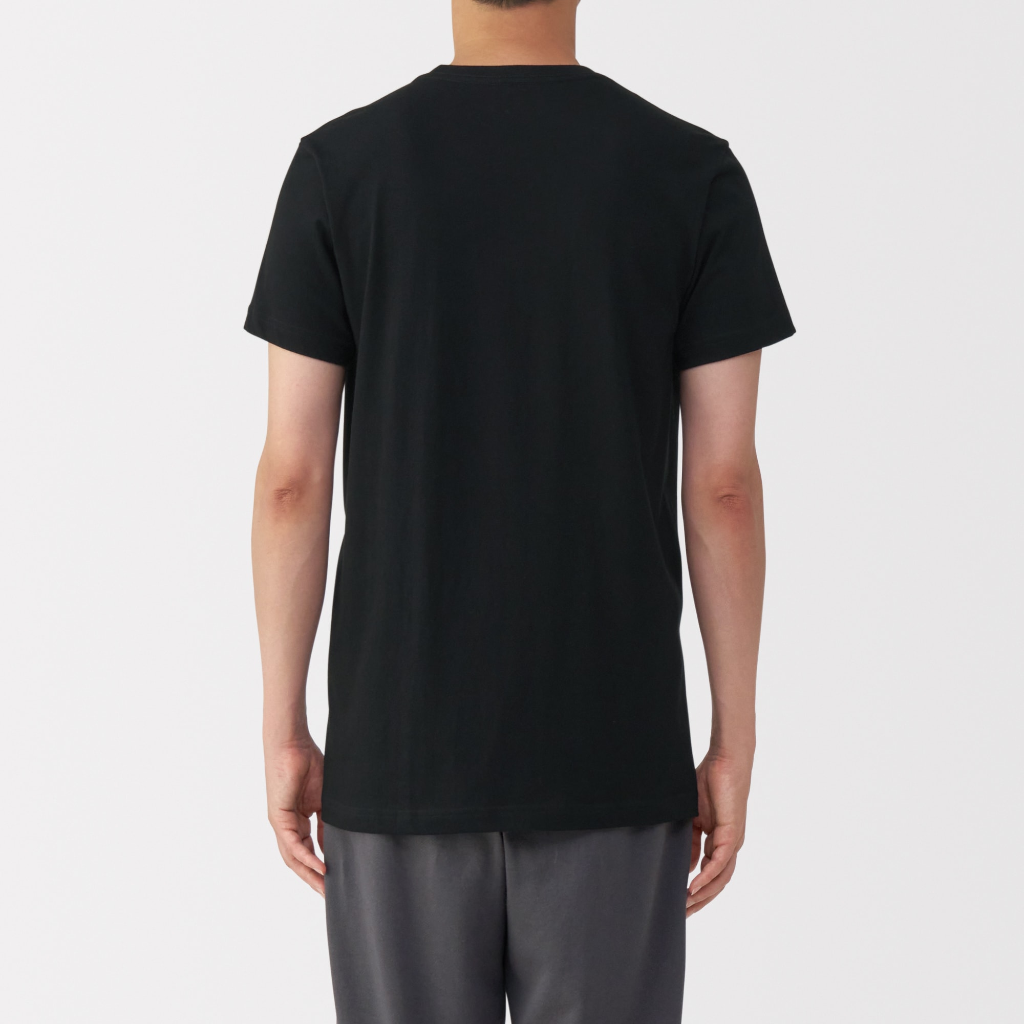 紳士　脇に縫い目のない　２枚組　クルーネック半袖Ｔシャツ