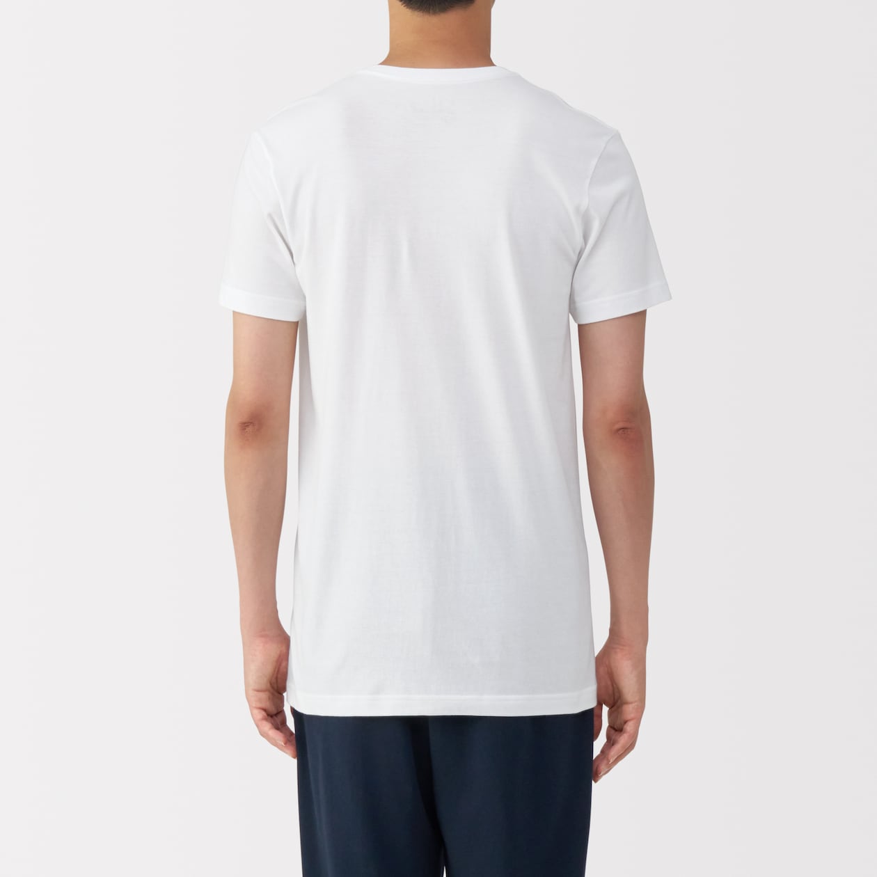 紳士　脇に縫い目のない　２枚組　Ｖネック半袖Ｔシャツ