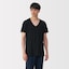 紳士　脇に縫い目のない　２枚組　Ｖネック半袖Ｔシャツ