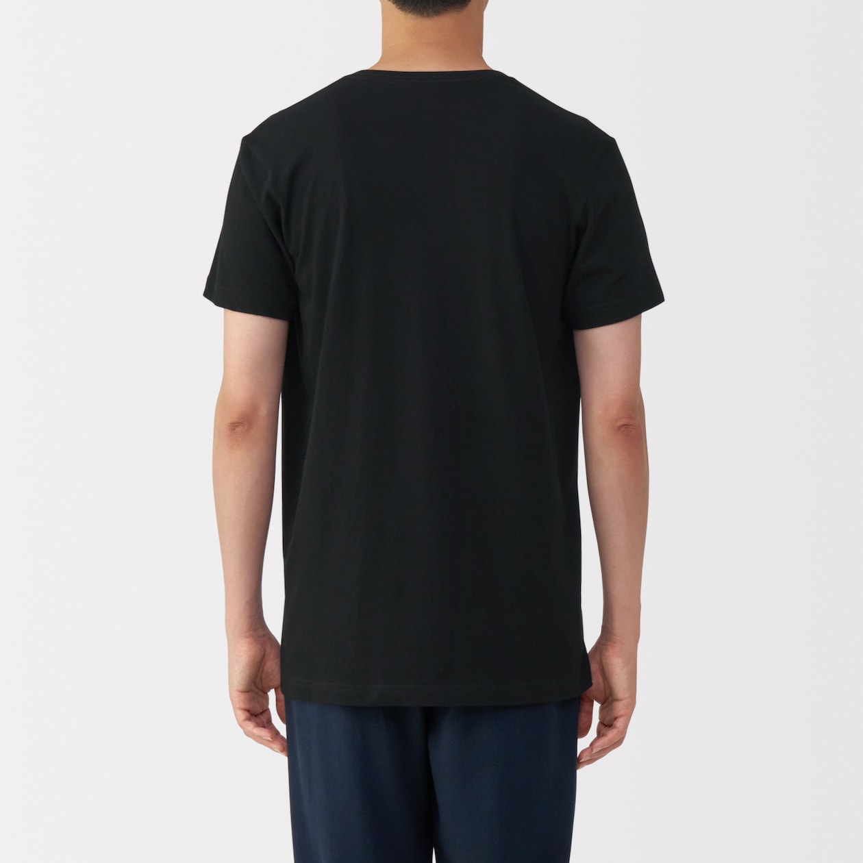 紳士　脇に縫い目のない　２枚組　Ｖネック半袖Ｔシャツ