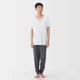 紳士　さらっと綿　Ｖネック半袖Ｔシャツ