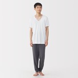 紳士　さらっと綿　Ｖネック半袖Ｔシャツ