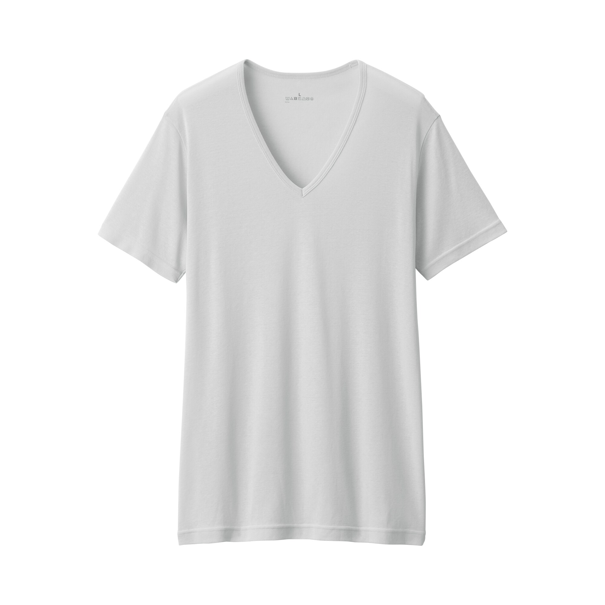 紳士　さらっと綿　Ｖネック半袖Ｔシャツ