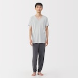 紳士　さらっと綿　Ｖネック半袖Ｔシャツ