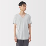 紳士　さらっと綿　Ｖネック半袖Ｔシャツ