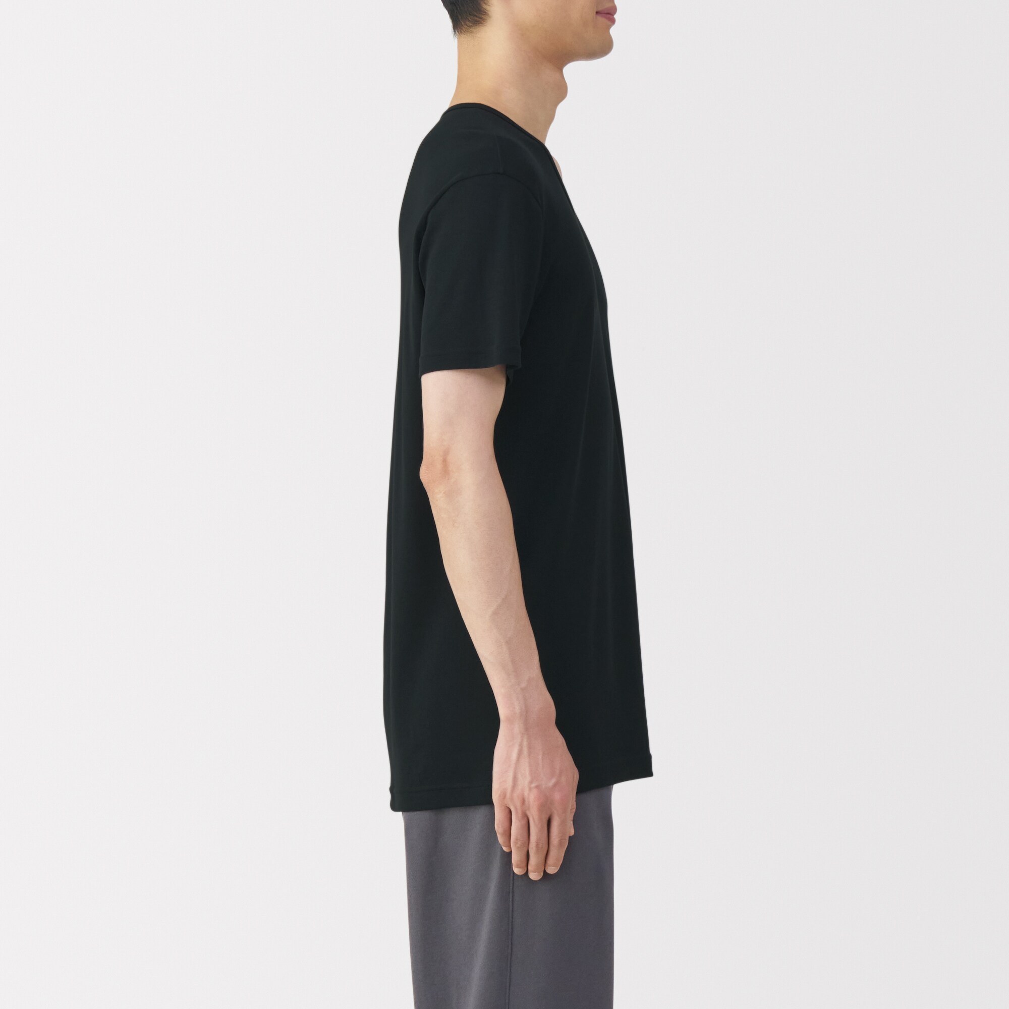 紳士　さらっと綿　Ｖネック半袖Ｔシャツ