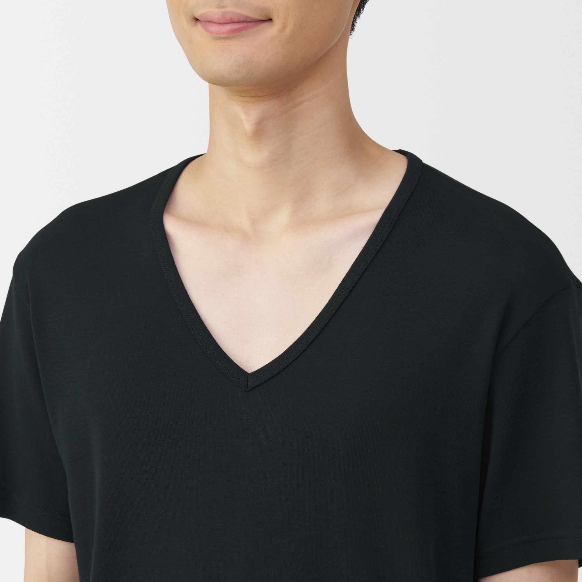 紳士　さらっと綿　Ｖネック半袖Ｔシャツ