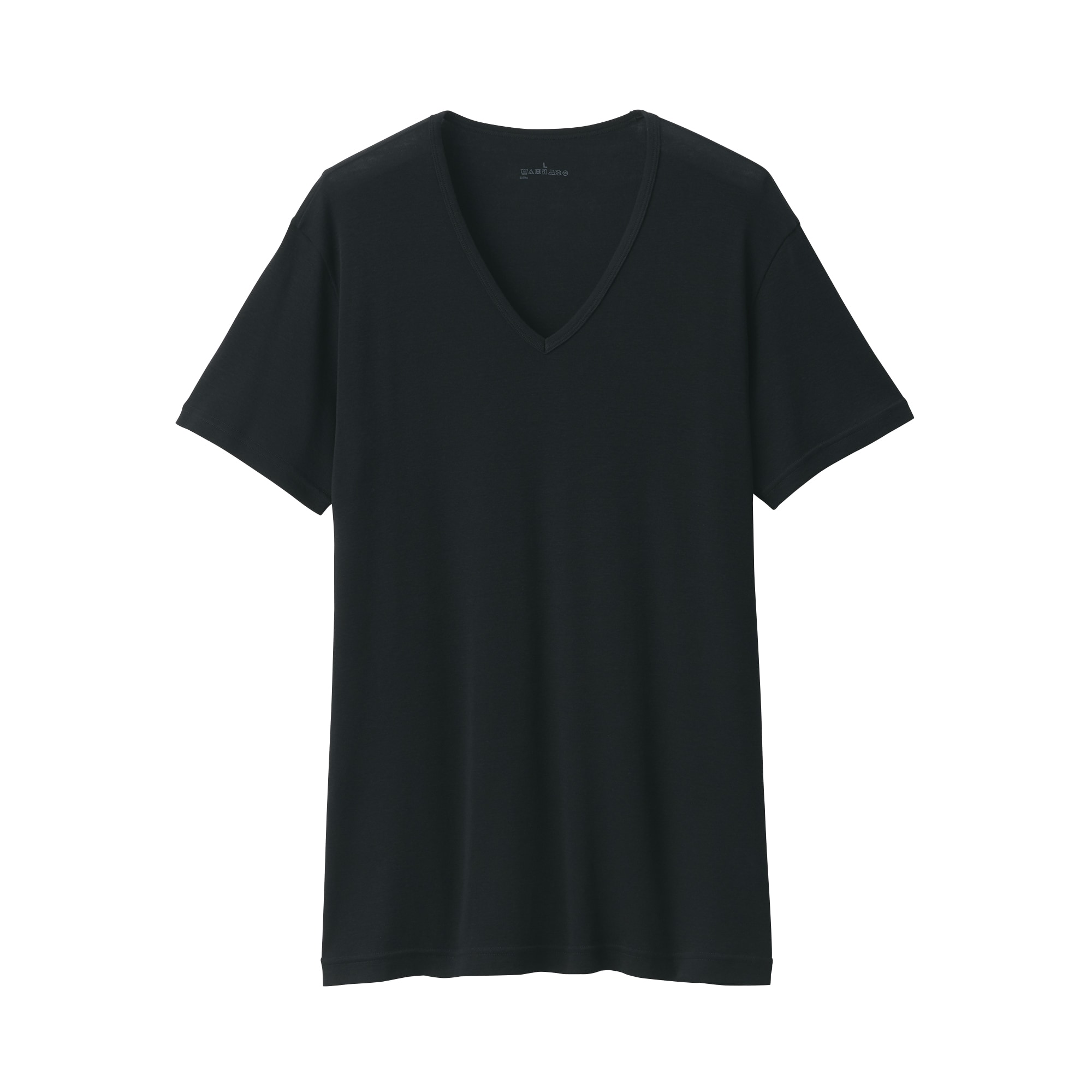 紳士　さらっと綿　Ｖネック半袖Ｔシャツ