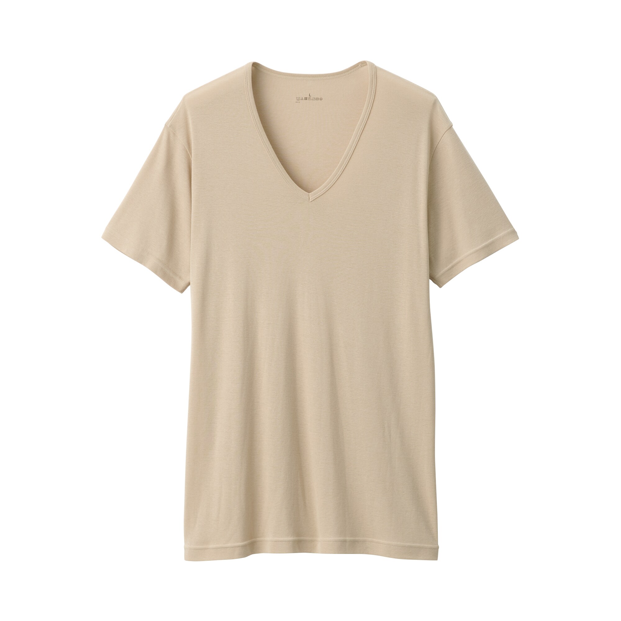 紳士　さらっと綿　Ｖネック半袖Ｔシャツ