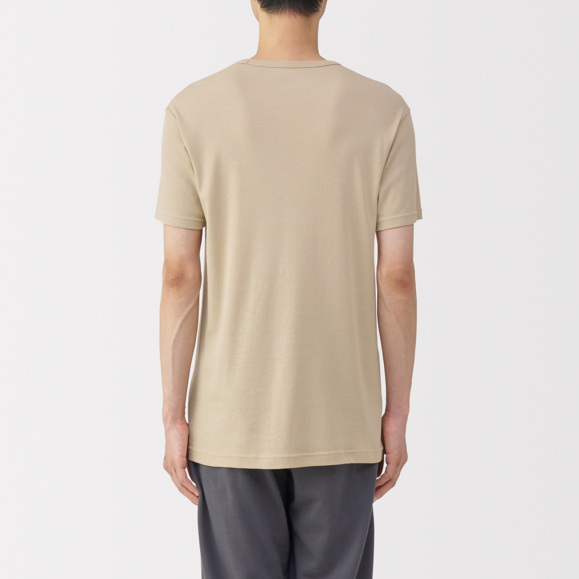 紳士　さらっと綿　Ｖネック半袖Ｔシャツ