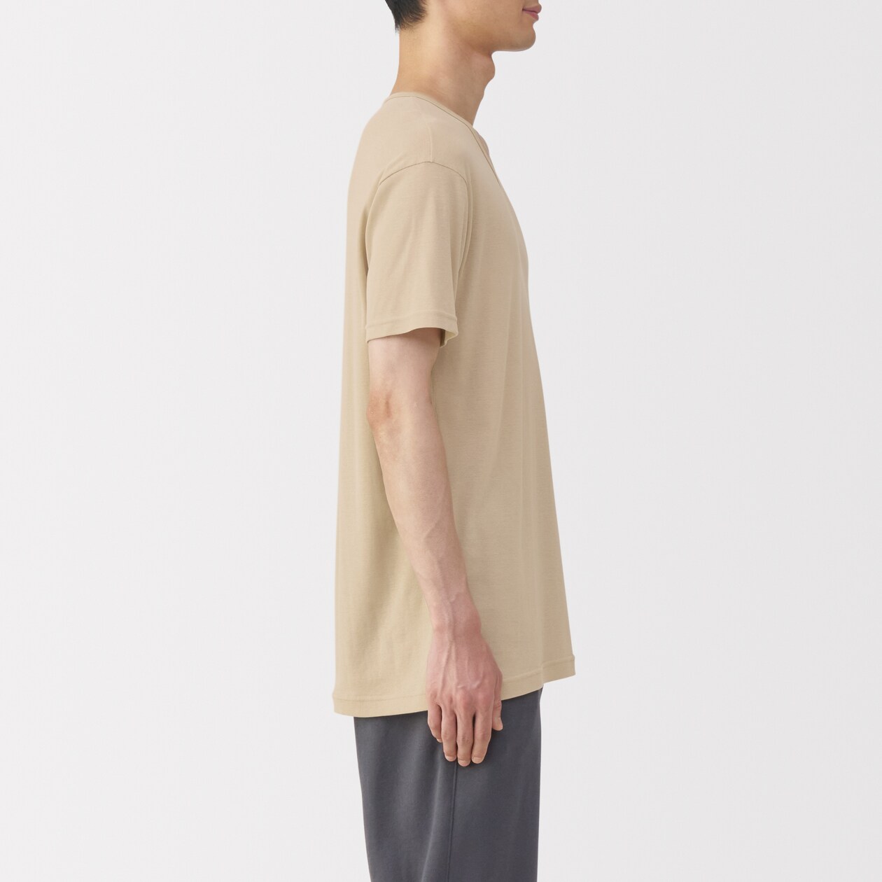 紳士　さらっと綿　Ｖネック半袖Ｔシャツ