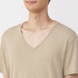 紳士　さらっと綿　Ｖネック半袖Ｔシャツ