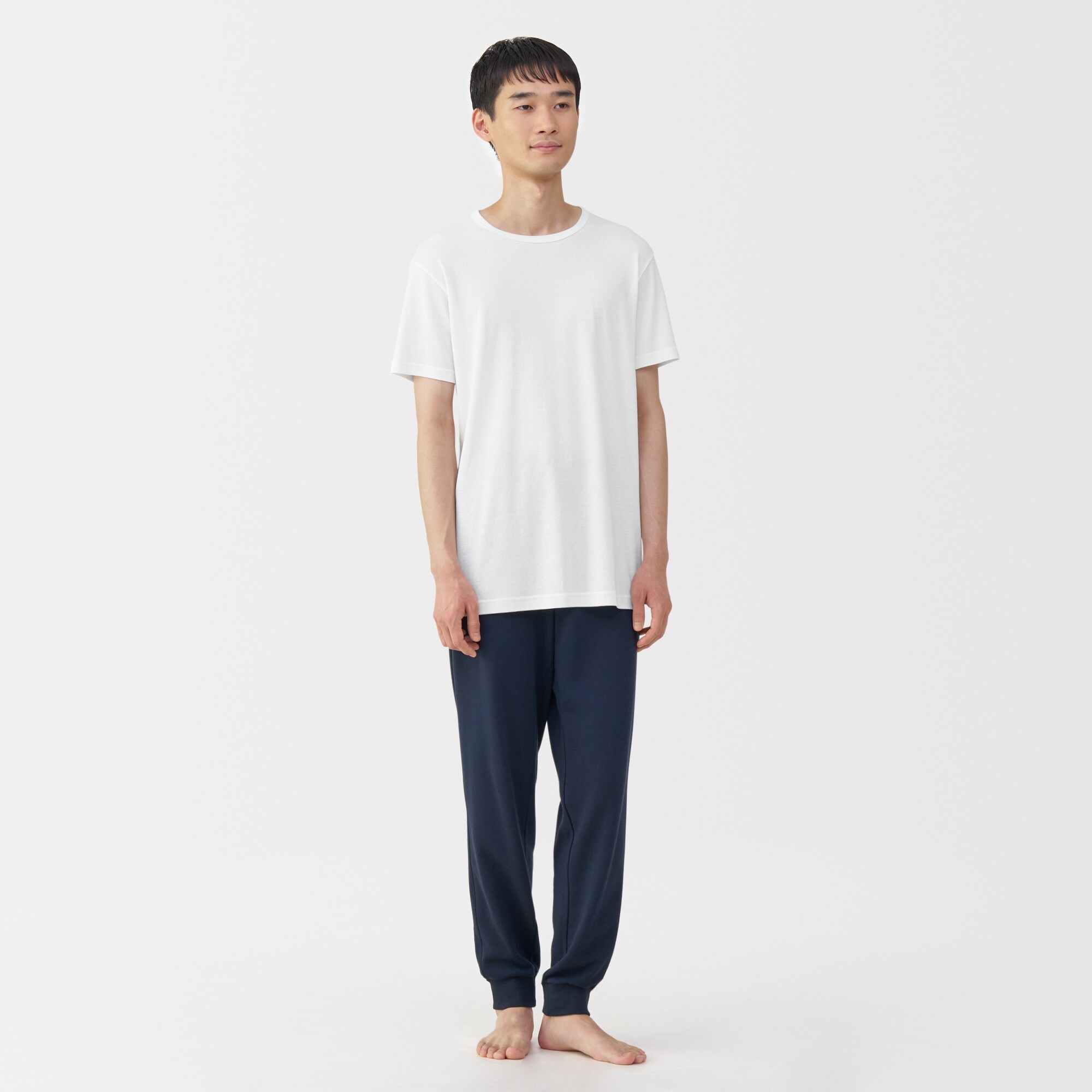 紳士　さらっと綿　クルーネック半袖Ｔシャツ