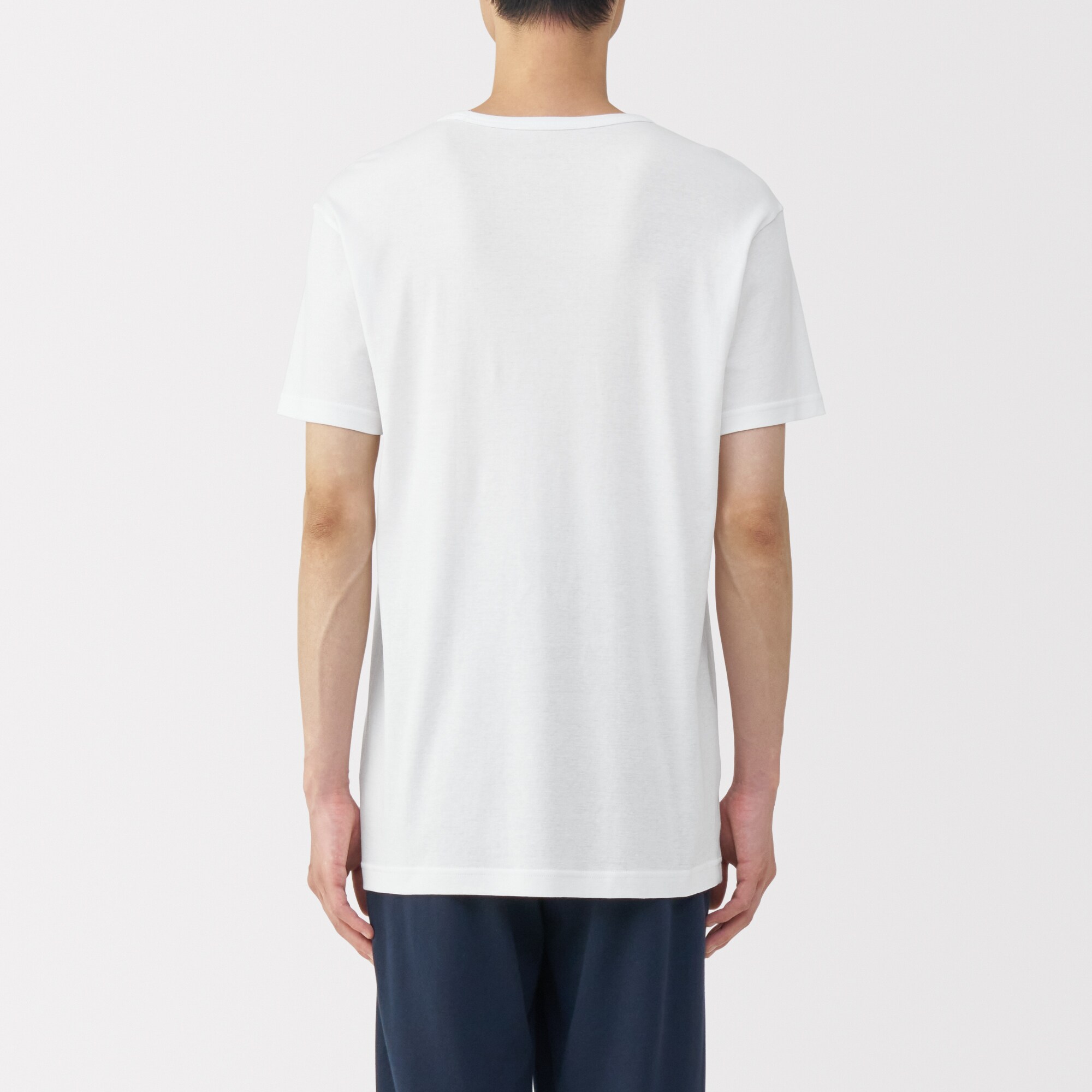 紳士　さらっと綿　クルーネック半袖Ｔシャツ