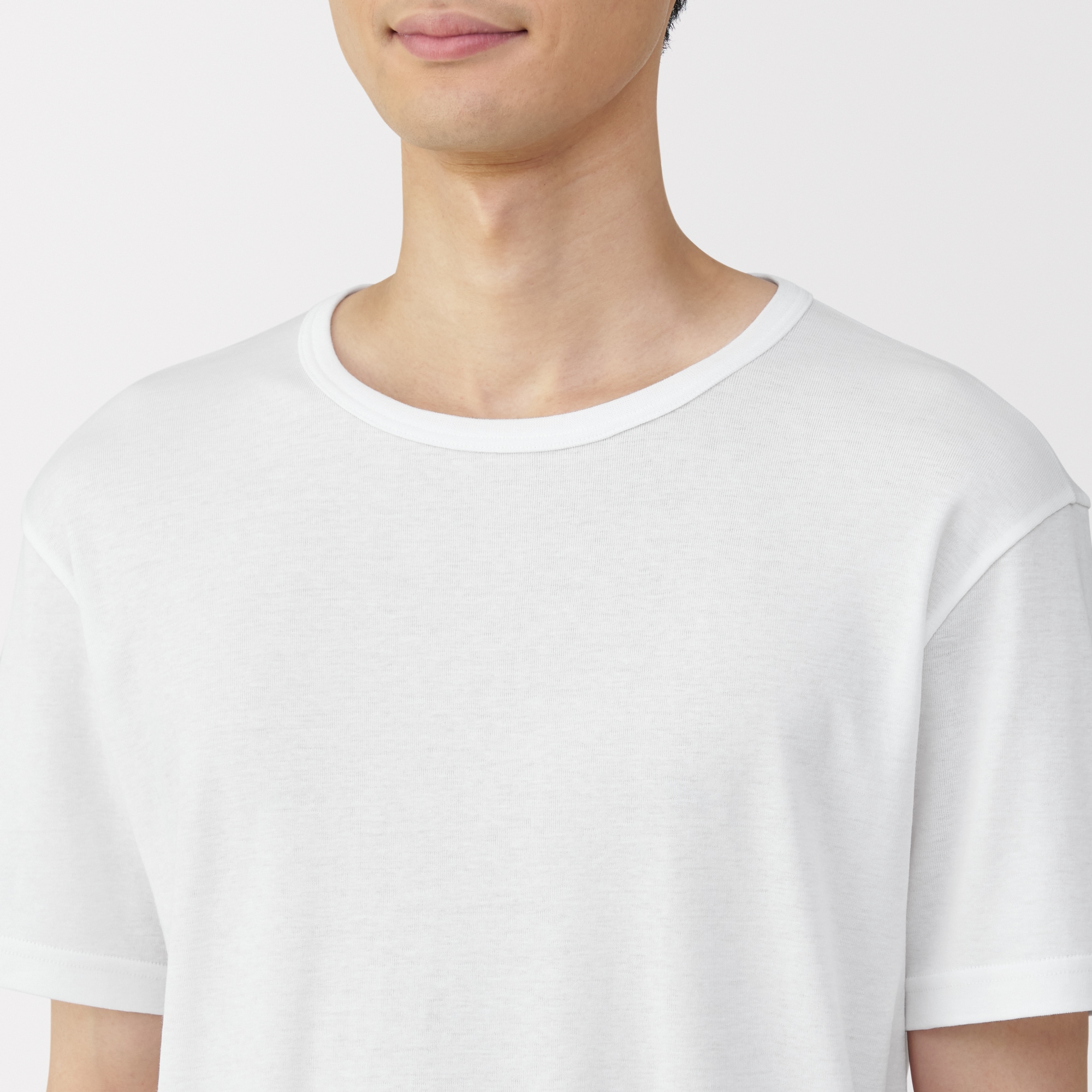 紳士　さらっと綿　クルーネック半袖Ｔシャツ