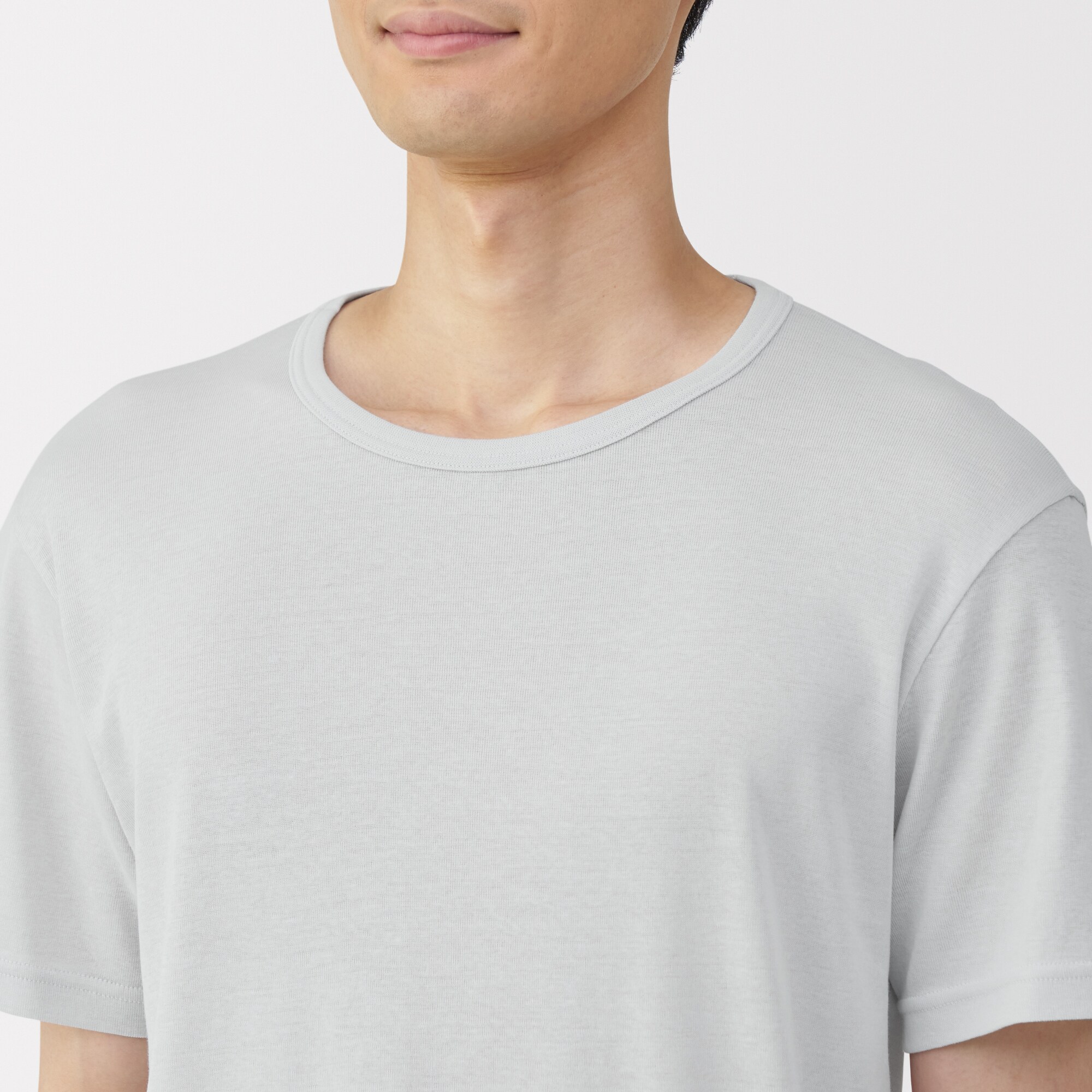 紳士　さらっと綿　クルーネック半袖Ｔシャツ