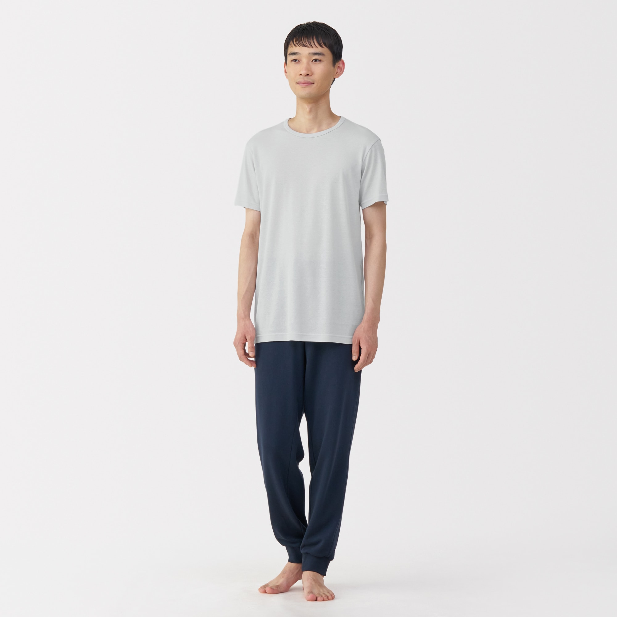 紳士　さらっと綿　クルーネック半袖Ｔシャツ