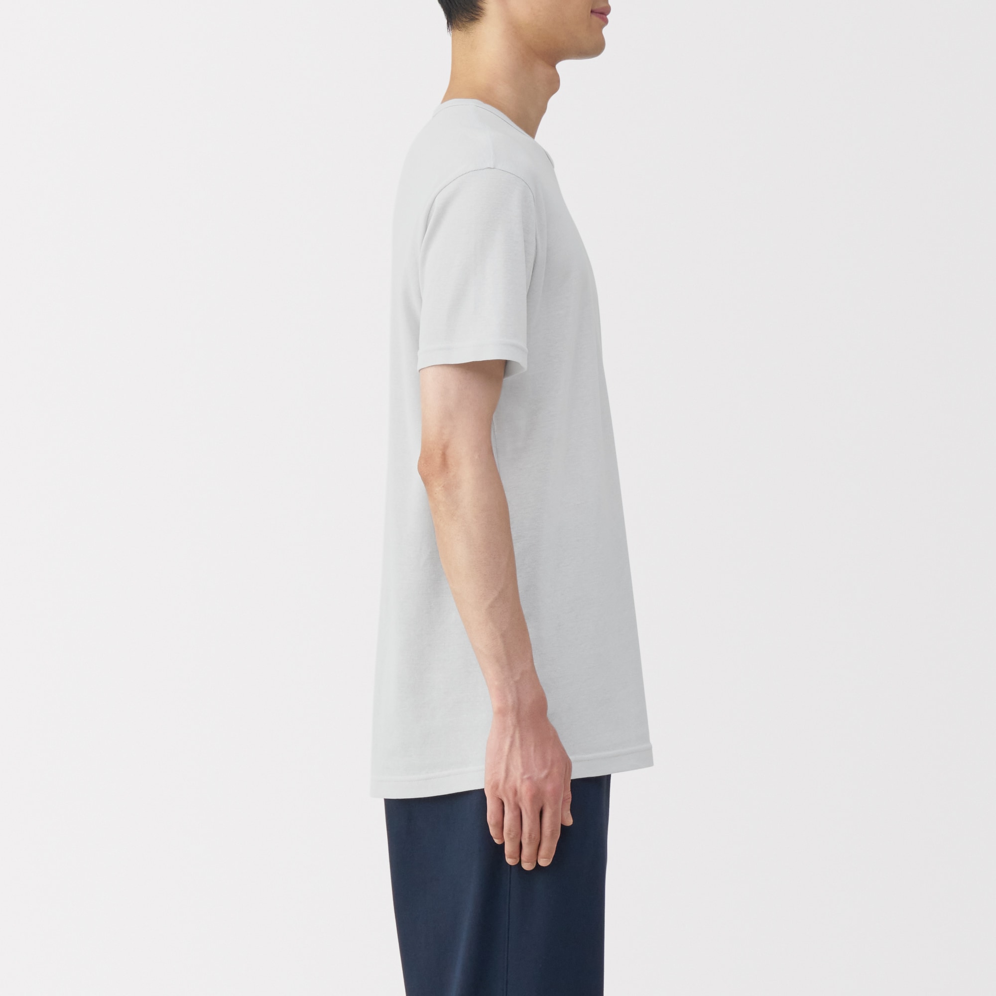 紳士　さらっと綿　クルーネック半袖Ｔシャツ