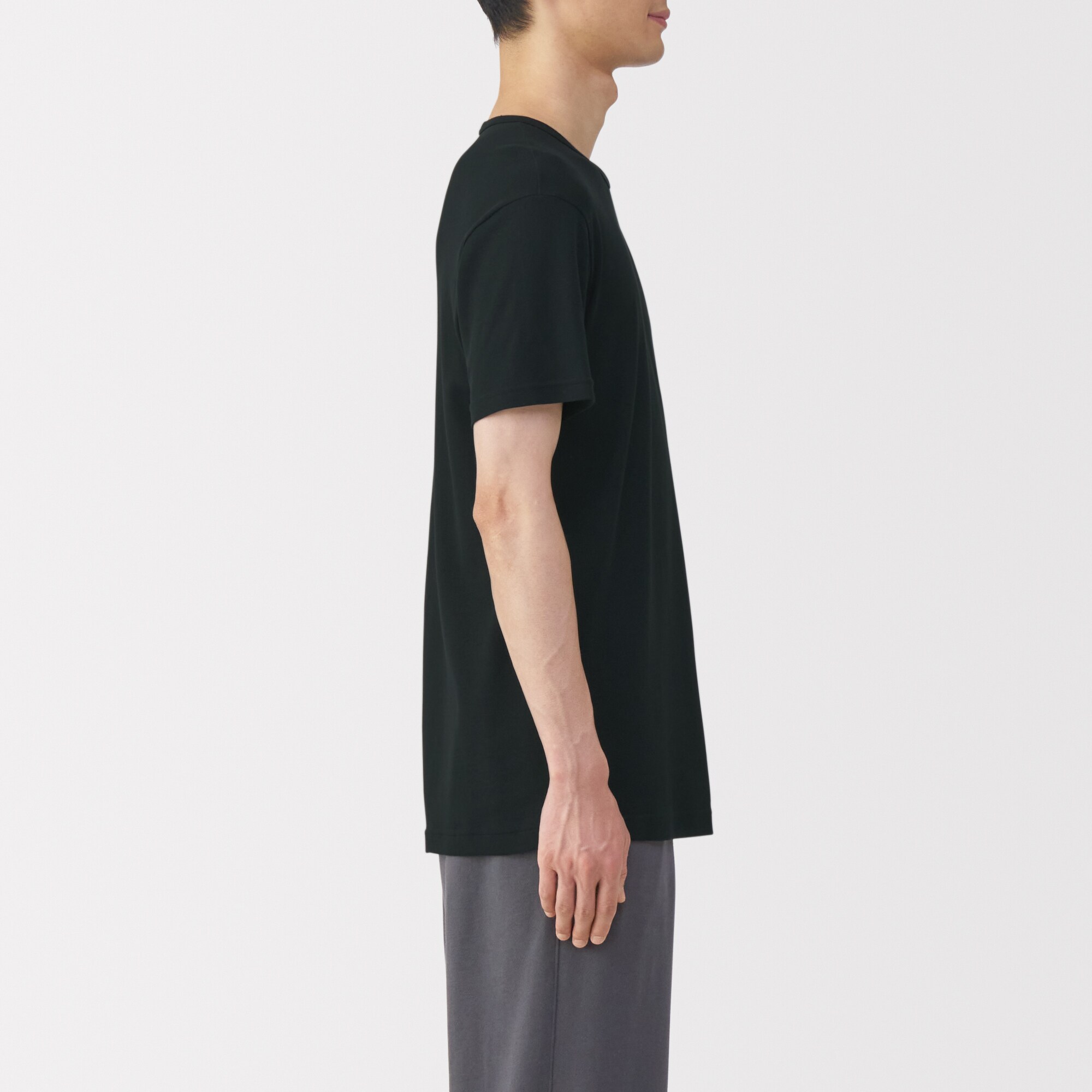 紳士　さらっと綿　クルーネック半袖Ｔシャツ