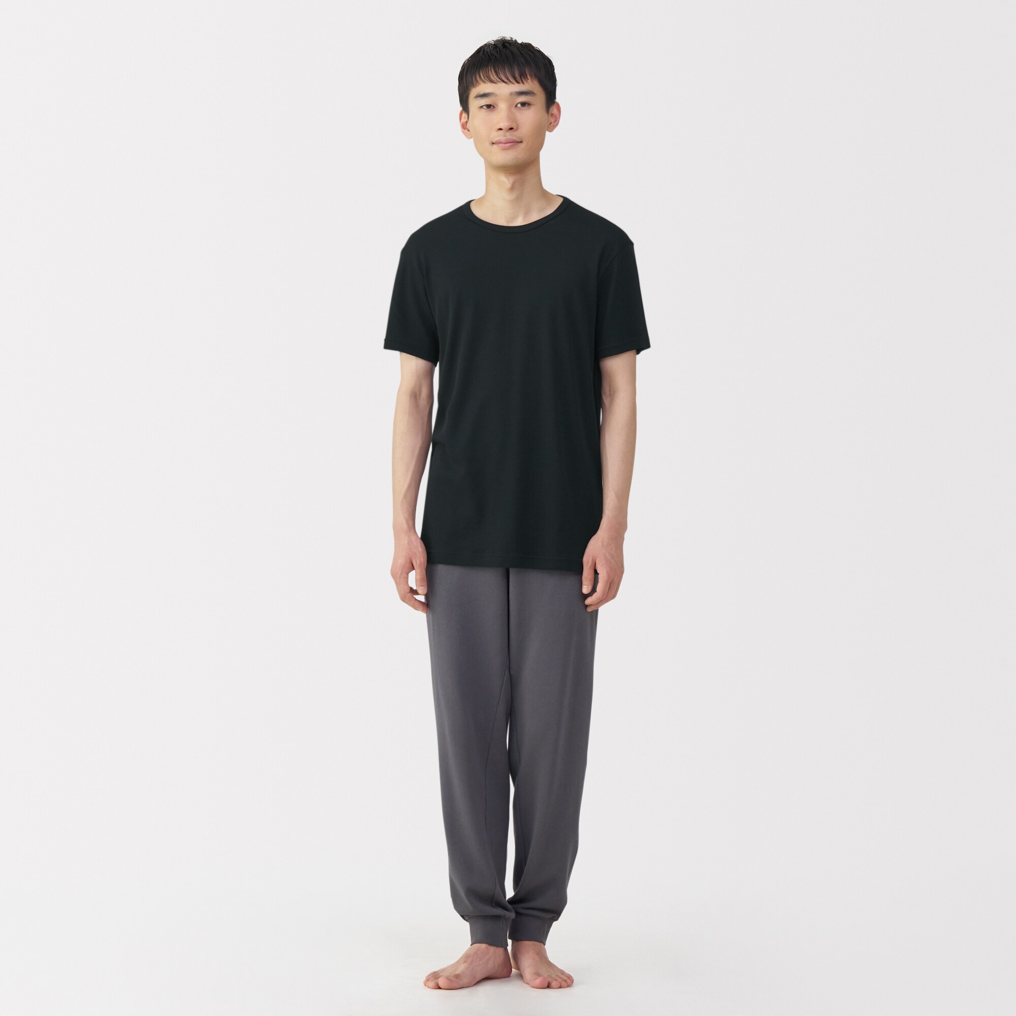 紳士　さらっと綿　クルーネック半袖Ｔシャツ