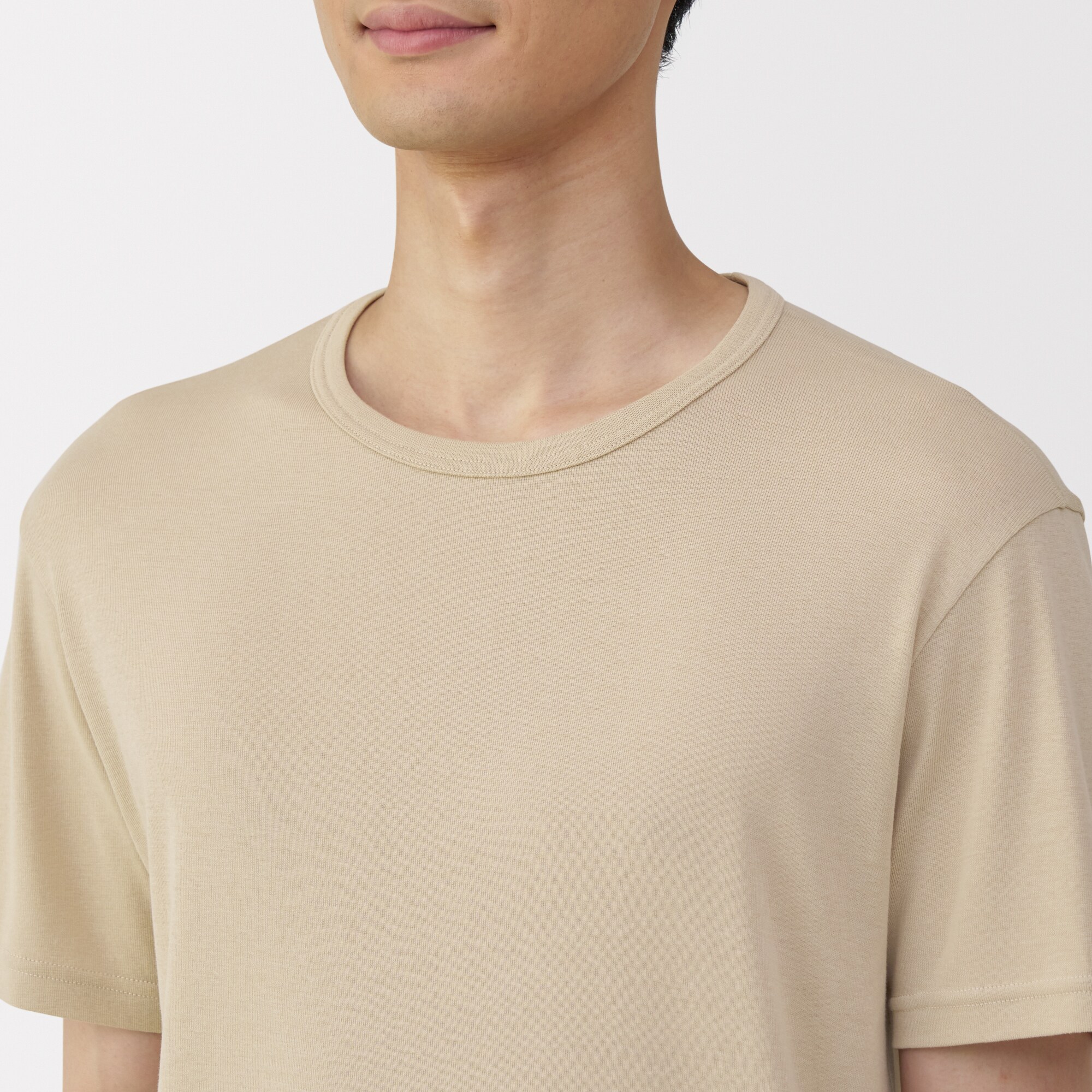 紳士　さらっと綿　クルーネック半袖Ｔシャツ