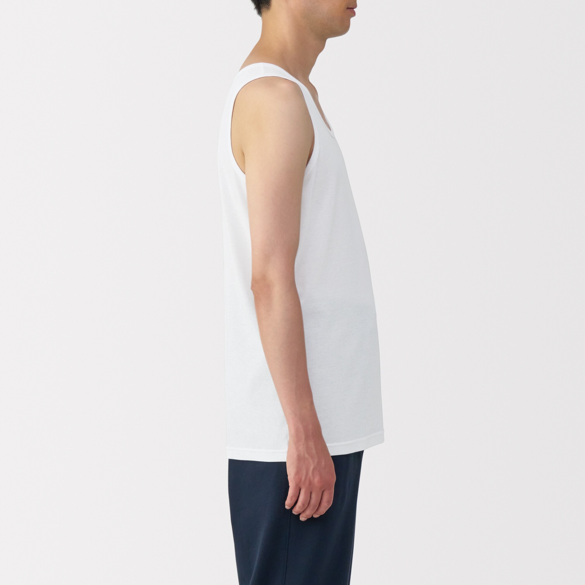 紳士　さらっと綿　タンクトップ