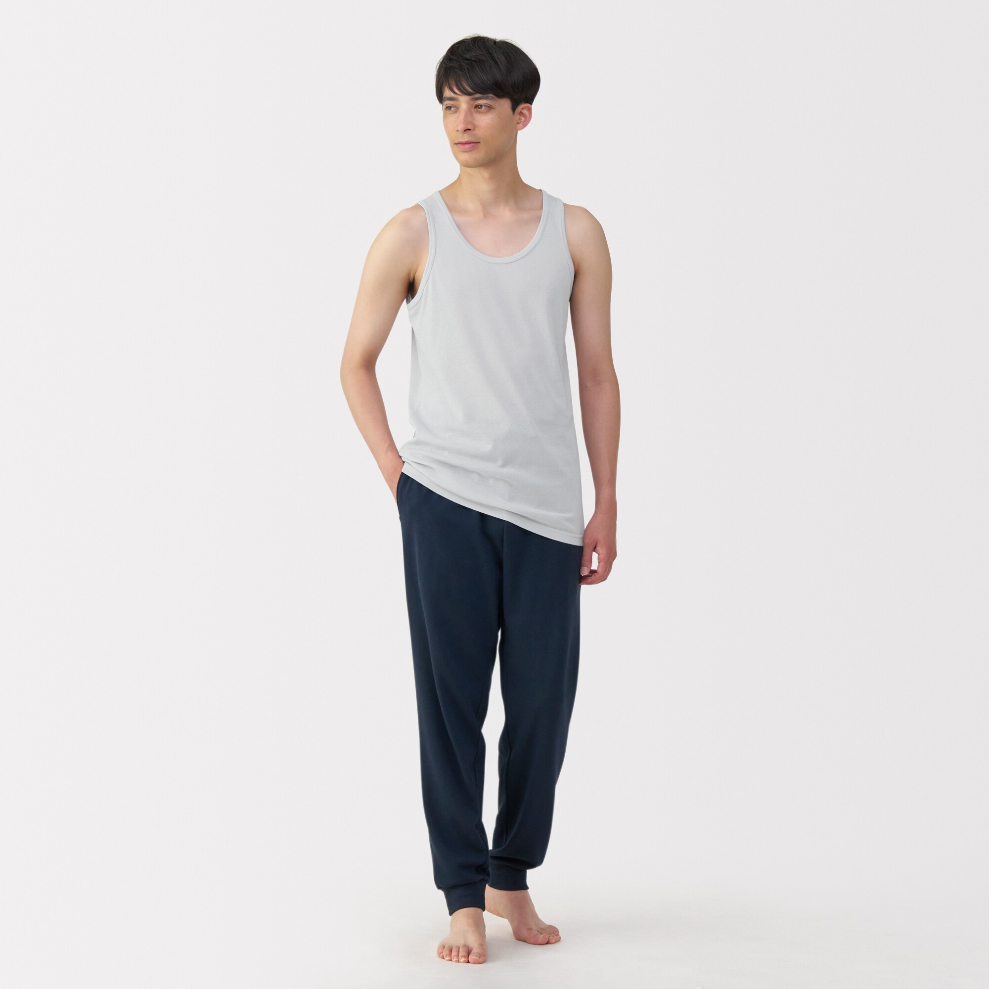 紳士　さらっと綿　タンクトップ