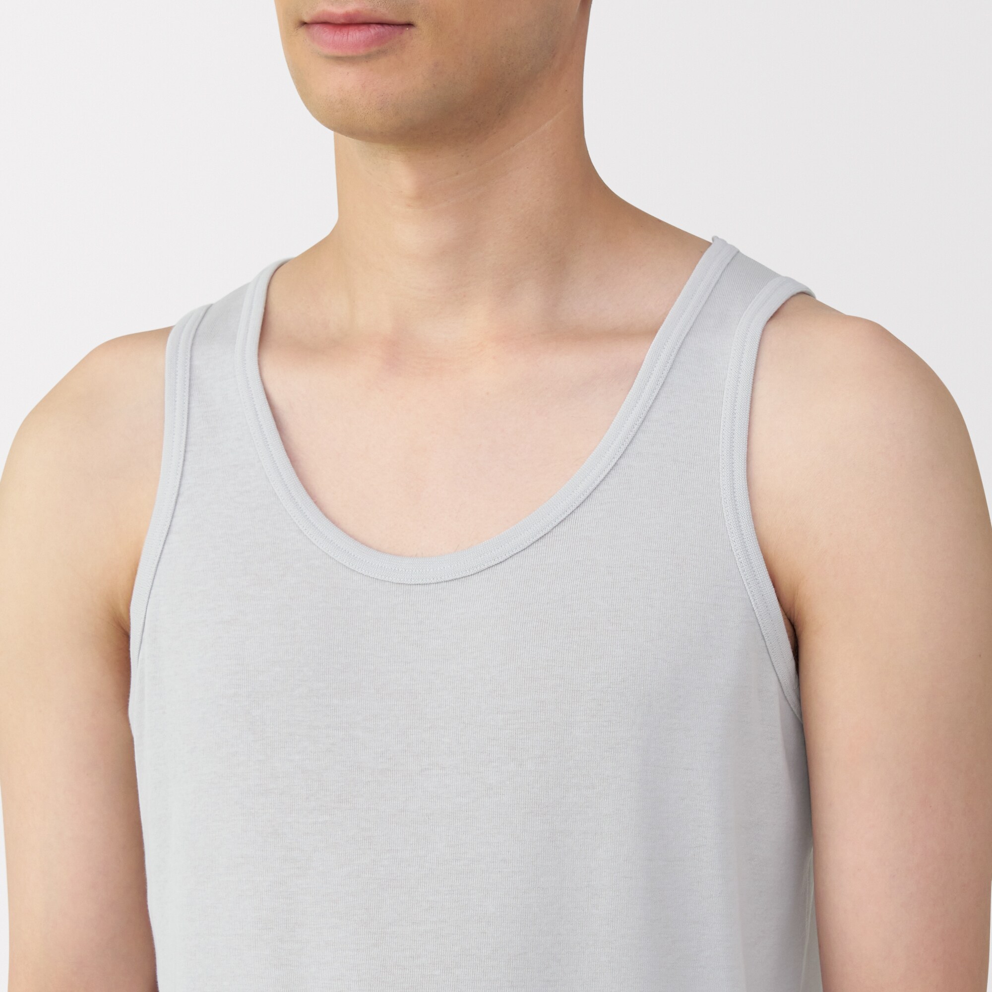 紳士　さらっと綿　タンクトップ