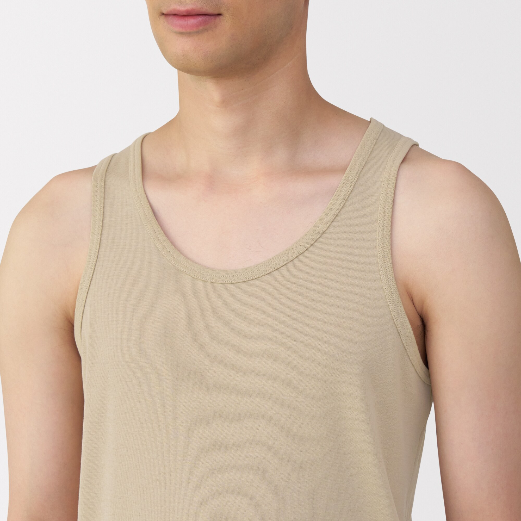 紳士　さらっと綿　タンクトップ