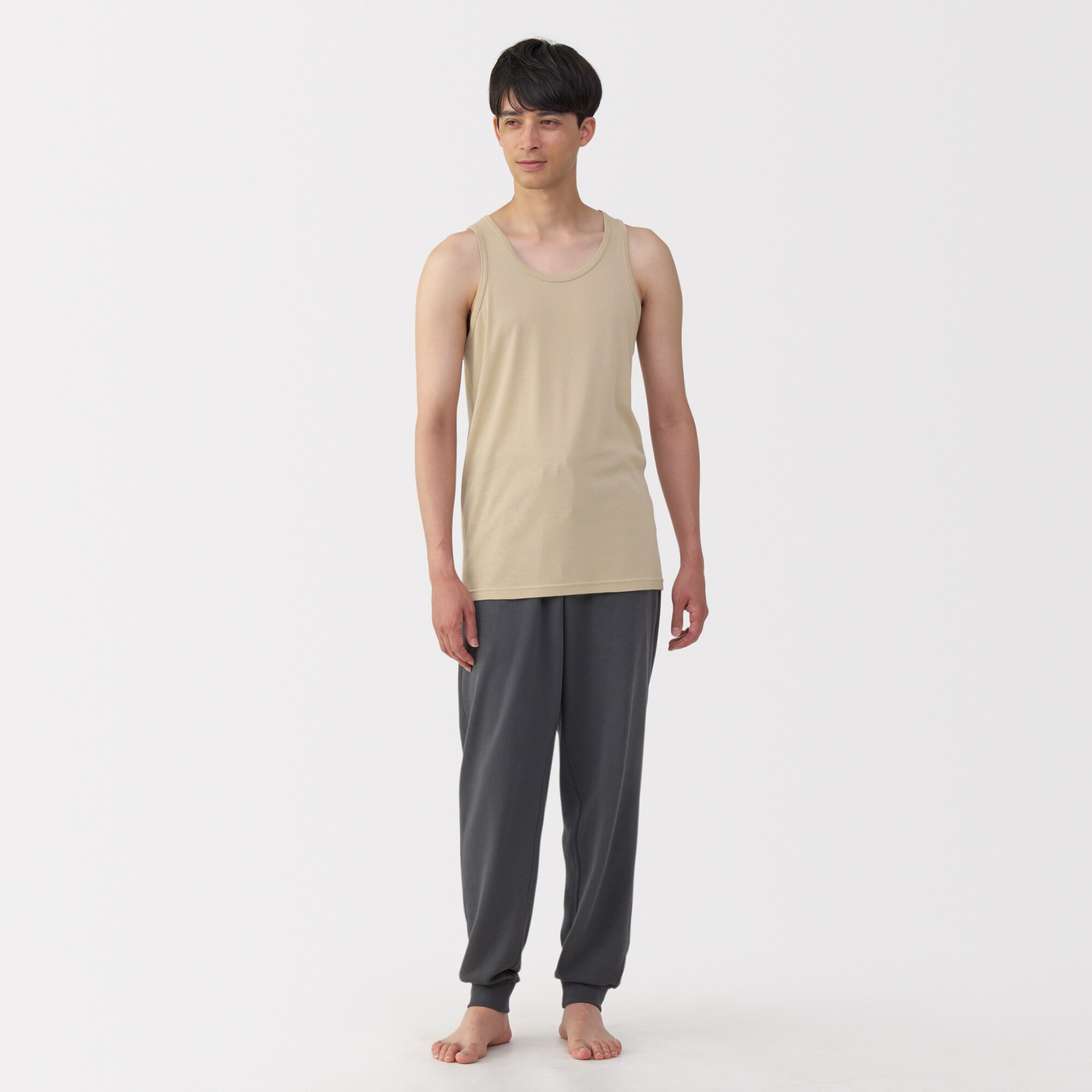 紳士　さらっと綿　タンクトップ