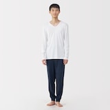 紳士　あったか綿　Ｖネック長袖Ｔシャツ