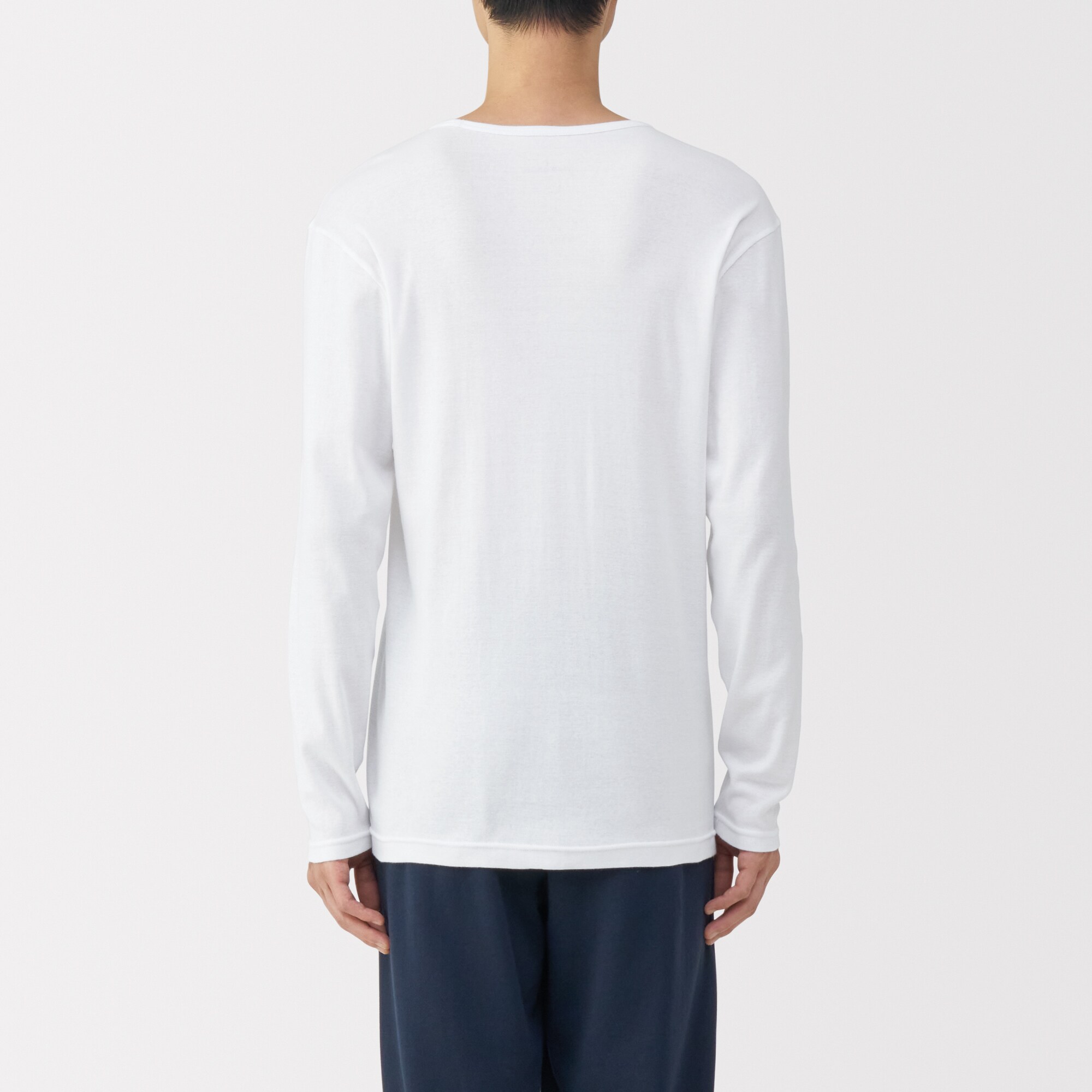 紳士　あったか綿　Ｖネック長袖Ｔシャツ