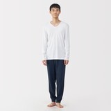 紳士　あったか綿　Ｖネック長袖Ｔシャツ