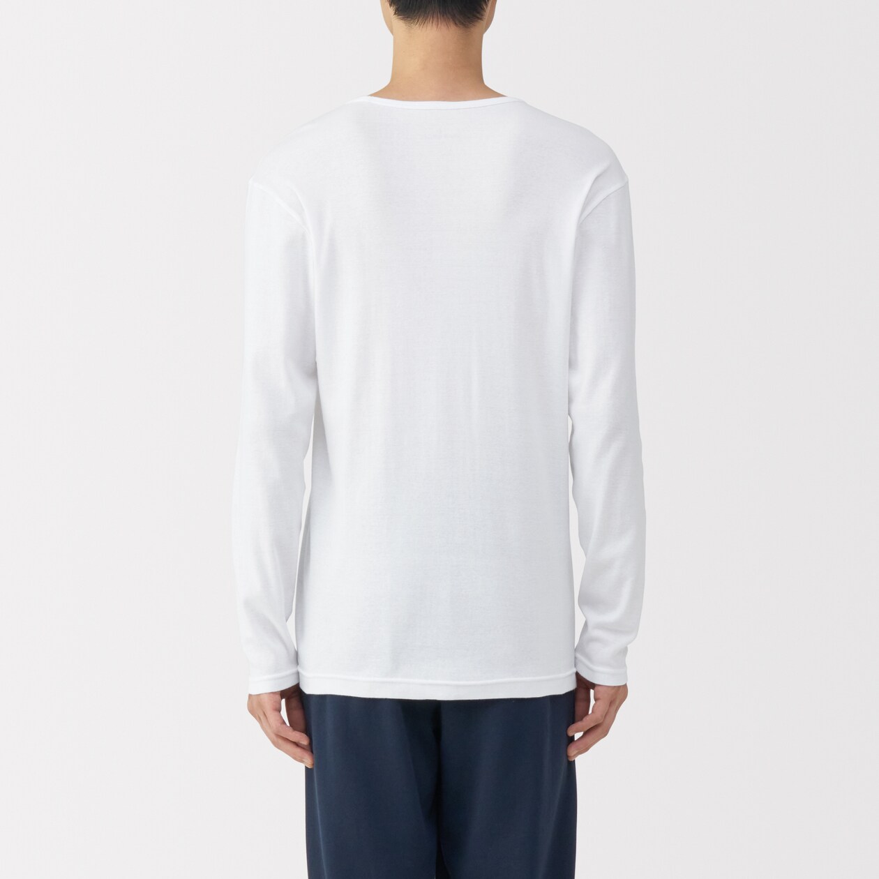 紳士　あったか綿　Ｖネック長袖Ｔシャツ