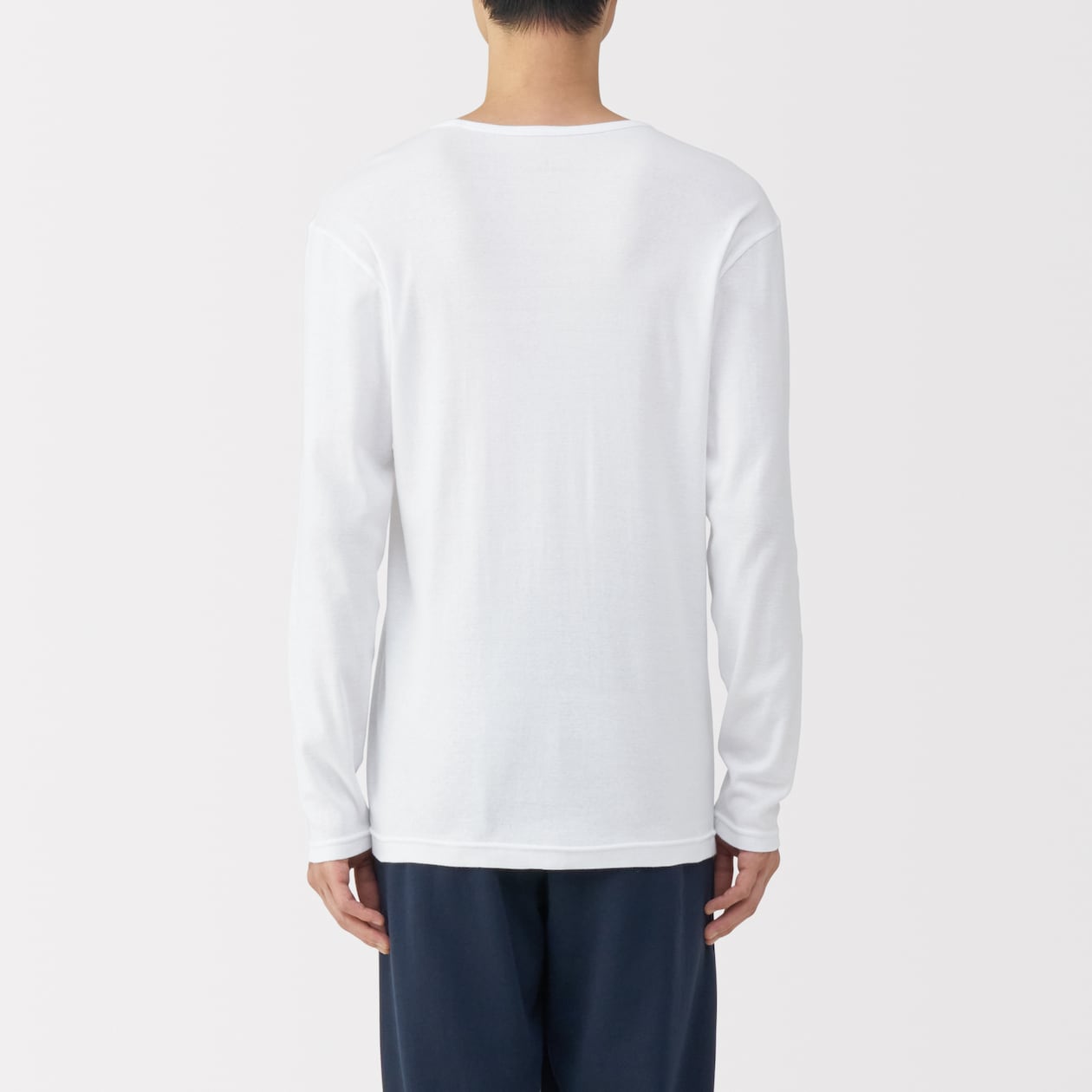 紳士　あったか綿　Ｖネック長袖Ｔシャツ