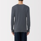 紳士　あったか綿　Ｖネック長袖Ｔシャツ