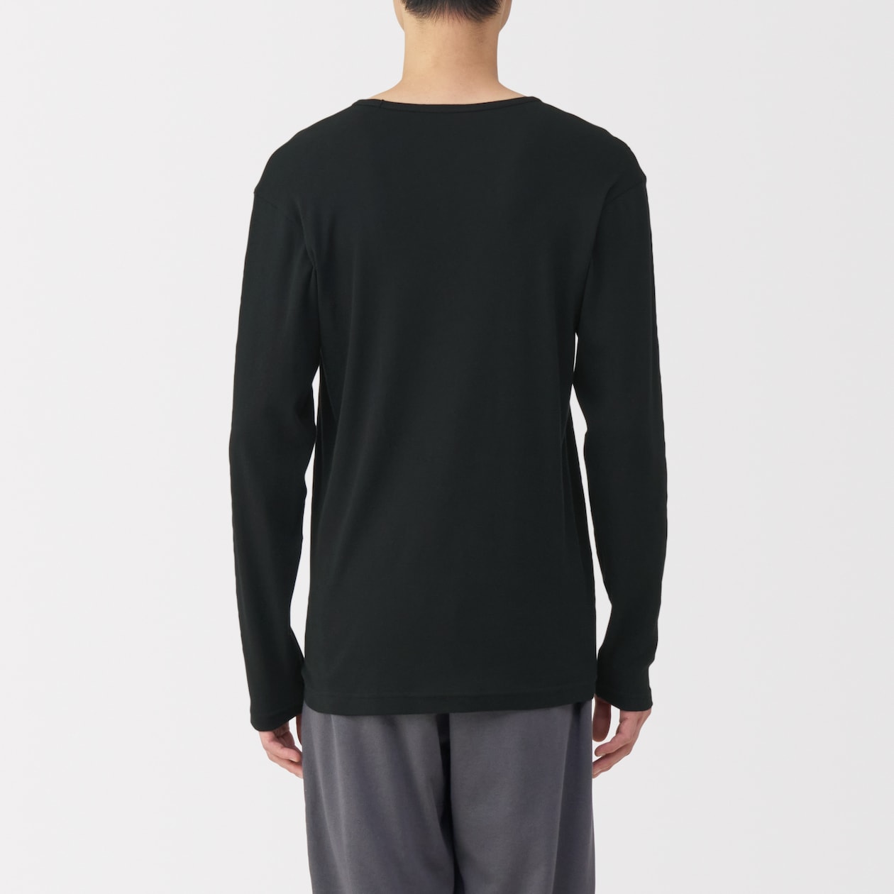 紳士　あったか綿　Ｖネック長袖Ｔシャツ