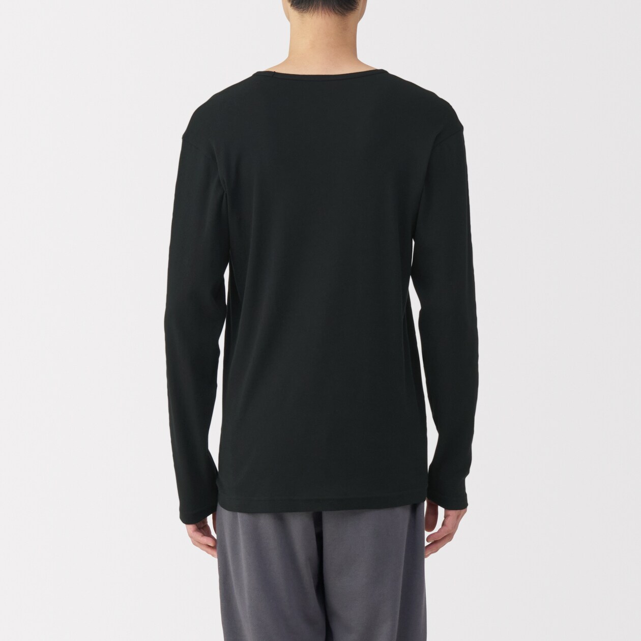 紳士　あったか綿　Ｖネック長袖Ｔシャツ