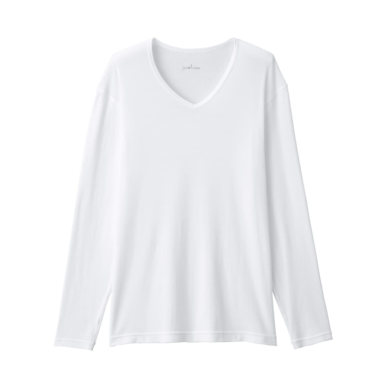 紳士　あったか綿　Ｖネック長袖Ｔシャツ
