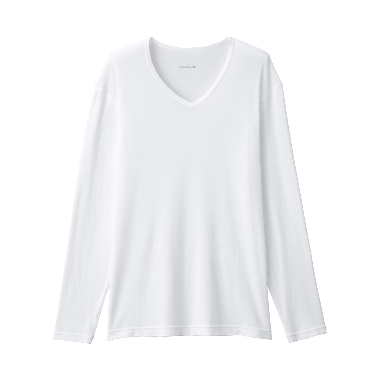 紳士　あったか綿　Ｖネック長袖Ｔシャツ