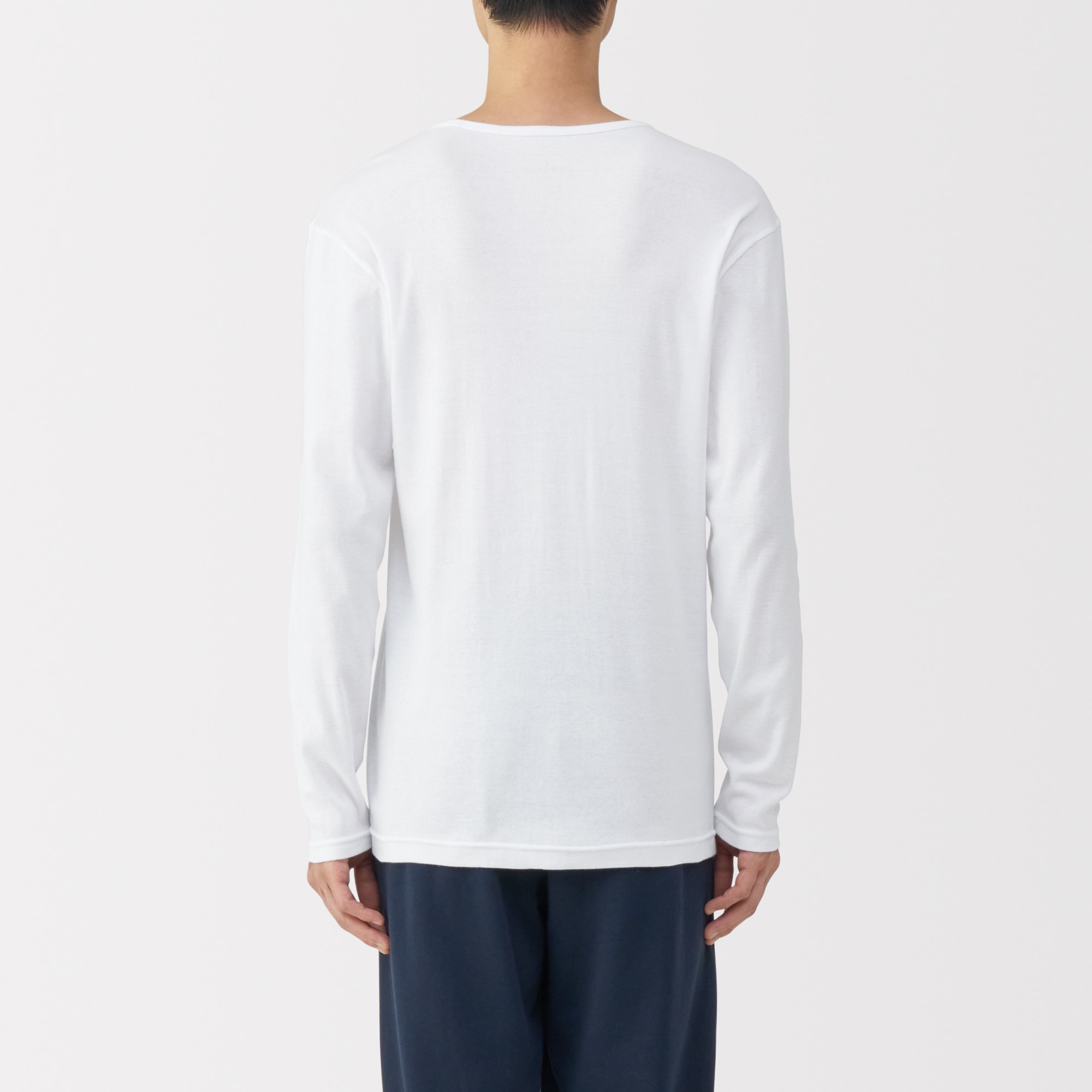 紳士　あったか綿　Ｖネック長袖Ｔシャツ