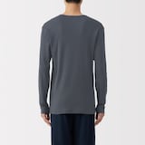 紳士　あったか綿　Ｖネック長袖Ｔシャツ