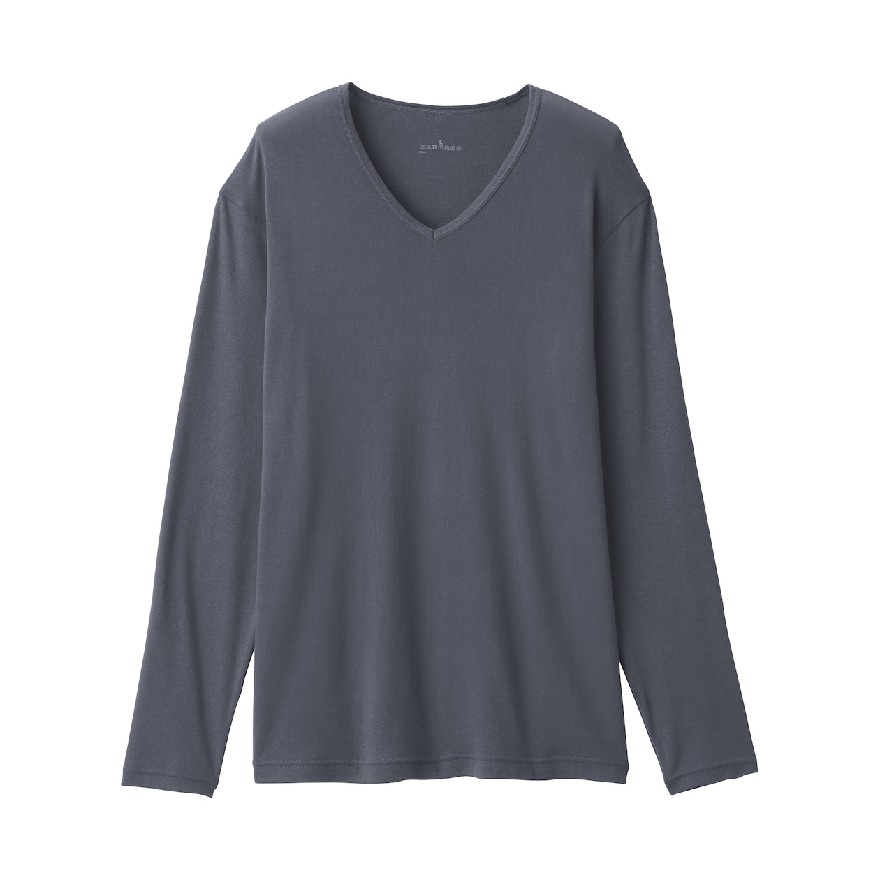 紳士　あったか綿　Ｖネック長袖Ｔシャツ