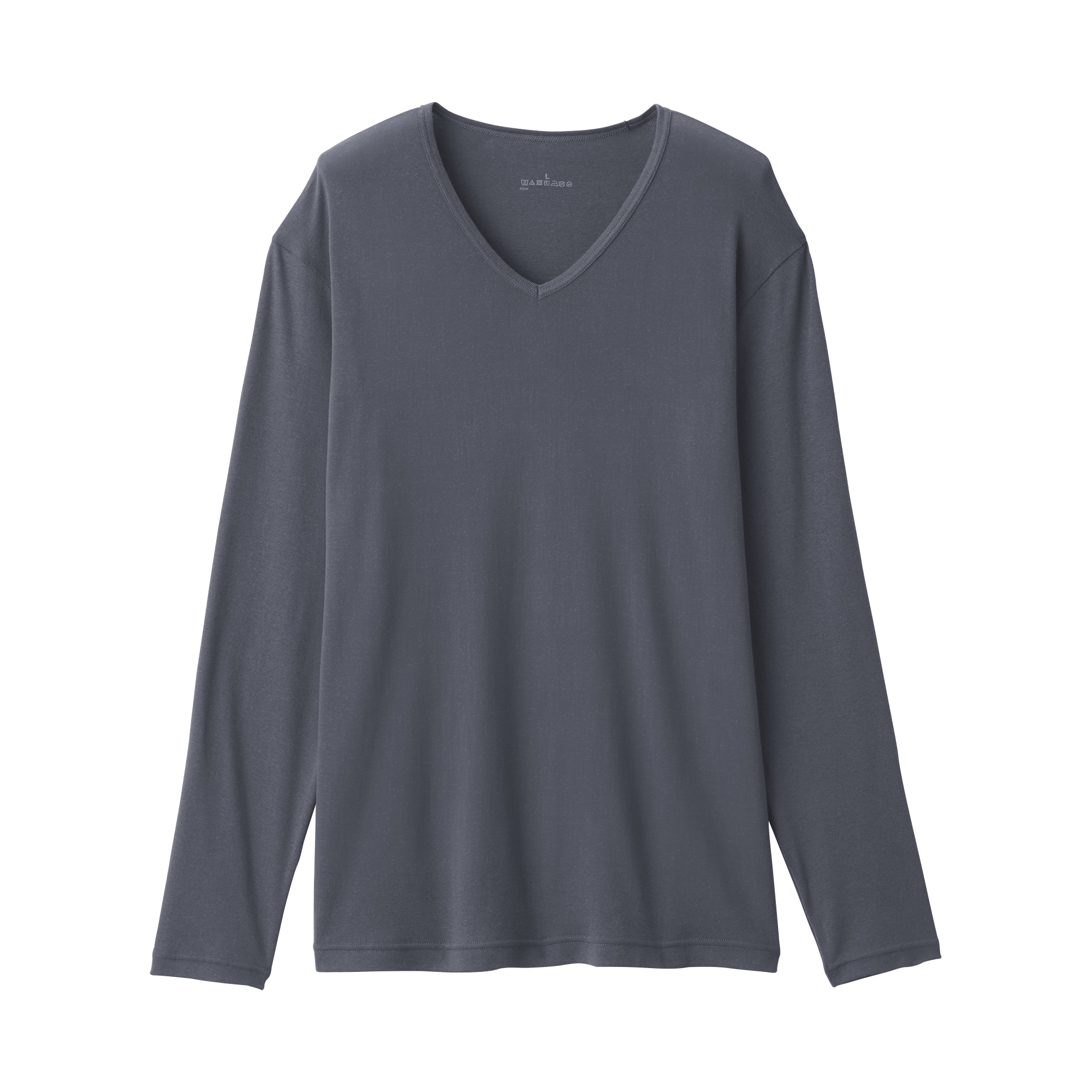 紳士　あったか綿　Ｖネック長袖Ｔシャツ