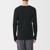 紳士　あったか綿　Ｖネック長袖Ｔシャツ