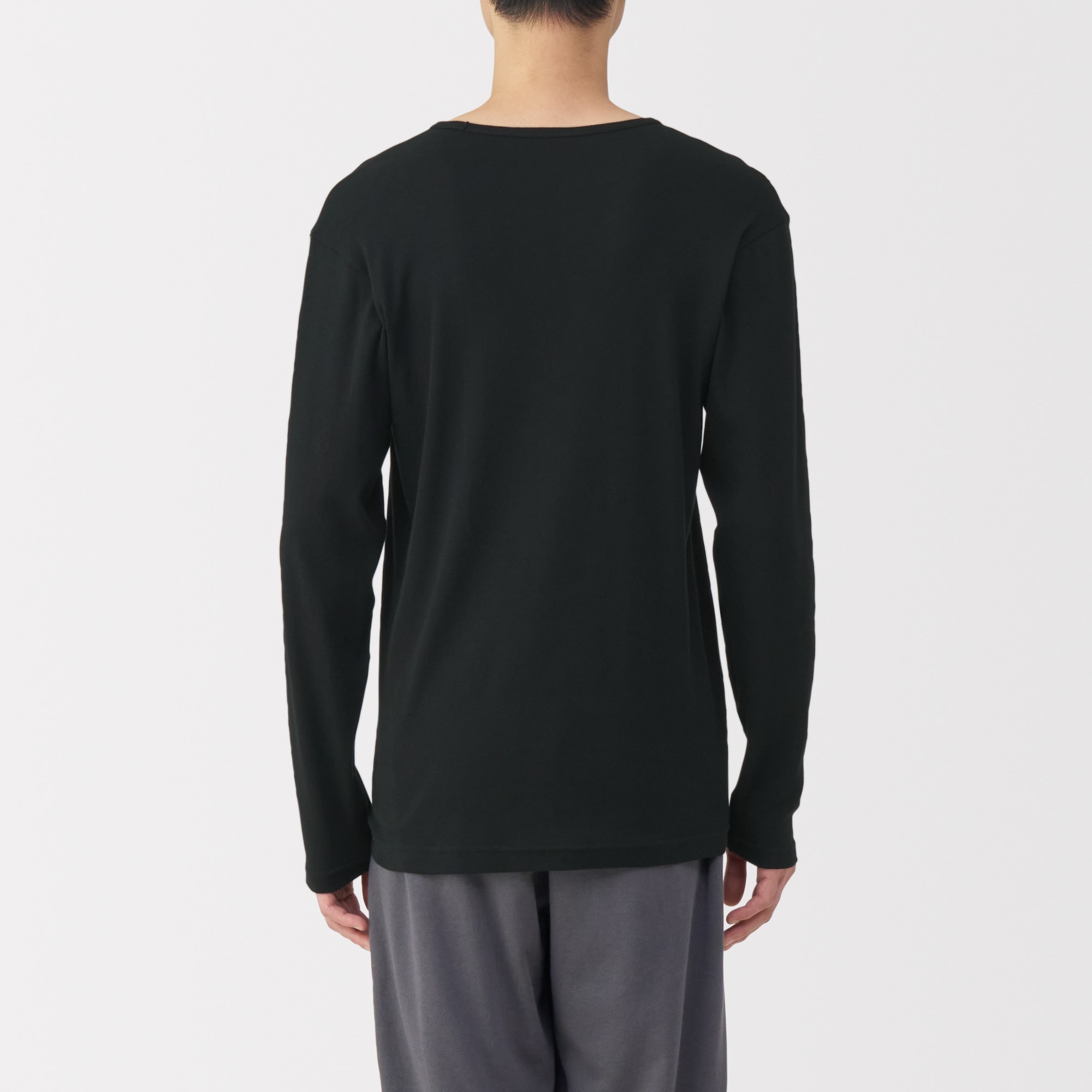 紳士　あったか綿　Ｖネック長袖Ｔシャツ