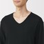 紳士　あったか綿　Ｖネック長袖Ｔシャツ
