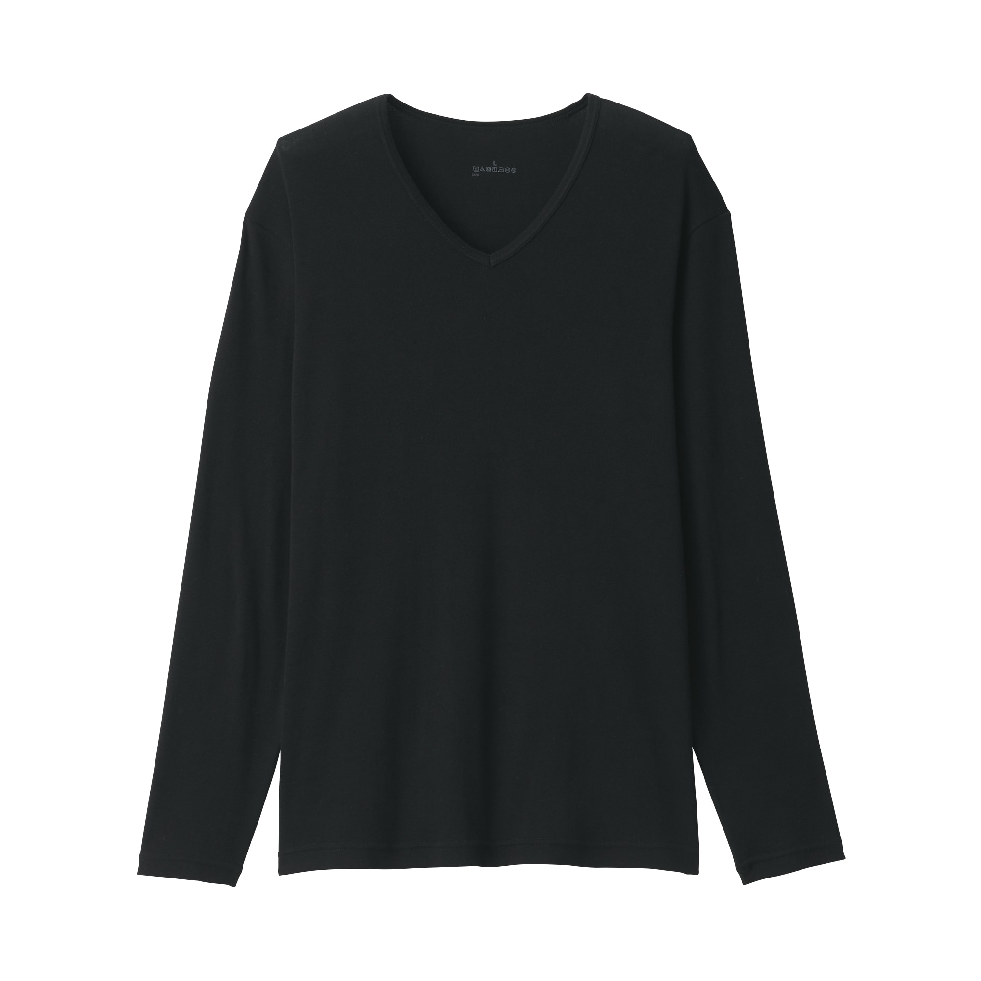 紳士　あったか綿　Ｖネック長袖Ｔシャツ